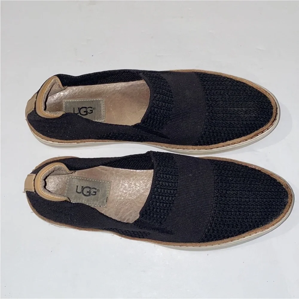 Authentic UGG designer black slip on sneakers sz 7.5